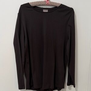 Chico's Brown Long Sleeve Tee Chico’s Size 3